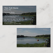 Zeilboot, Stepstone Creek, Cape Cod, Massachusetts Visitekaartje (Voorkant / Achterkant)