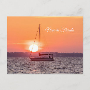 Zeilboot Sunrise Blank Briefkaart