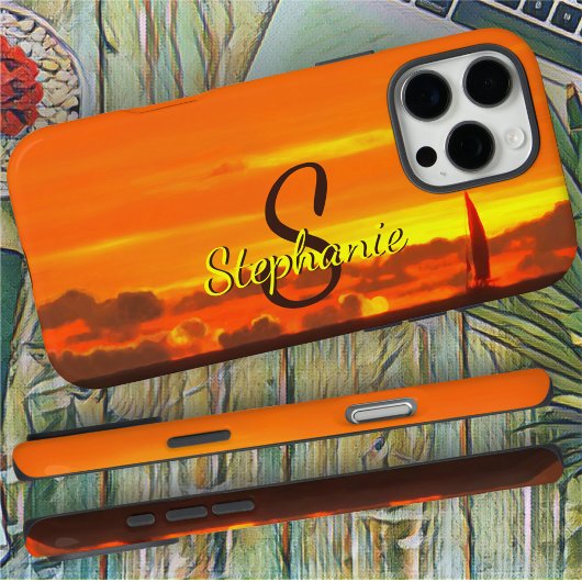 Zeilboot Sunset 1300 Case-Mate iPhone Case