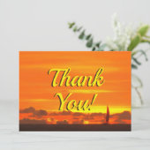 Zeilboot Sunset 1300 Dank u kaart (Staand voorkant)