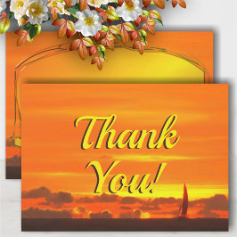 Zeilboot Sunset 1300 Dank u kaart