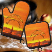 Zeilboot Sunset 1300 Ovenwant & Pannenlap Set