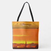 Zeilboot Sunset 1300 Tote Bag (Voorkant)