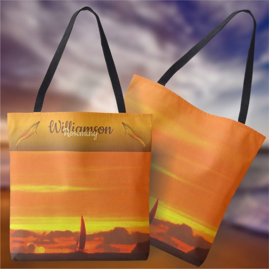 Zeilboot Sunset 1300 Tote Bag