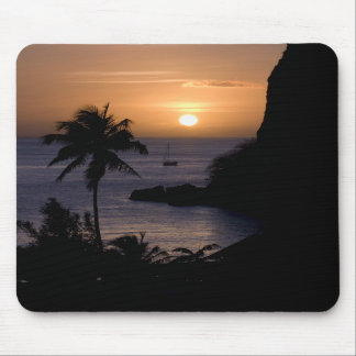 Zeilboot Sunset Mousepad (Verticaal) Muismat