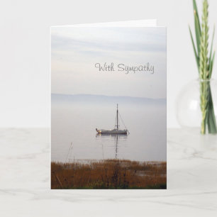 Zeilboot Sympathy Card Kaart