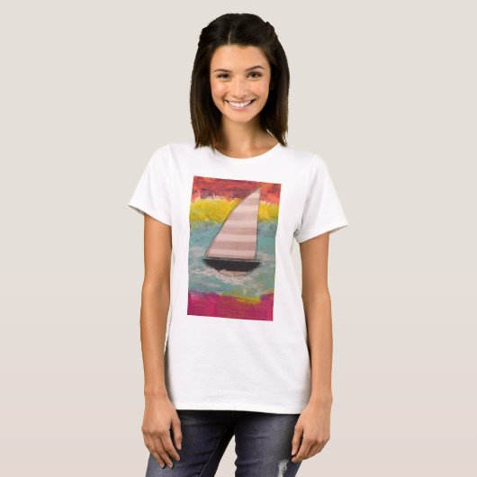 Zeilboot T-shirt (Voorkant volledig)