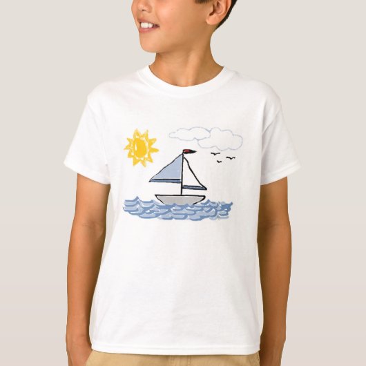 Zeilboot T-shirt (Voorkant)
