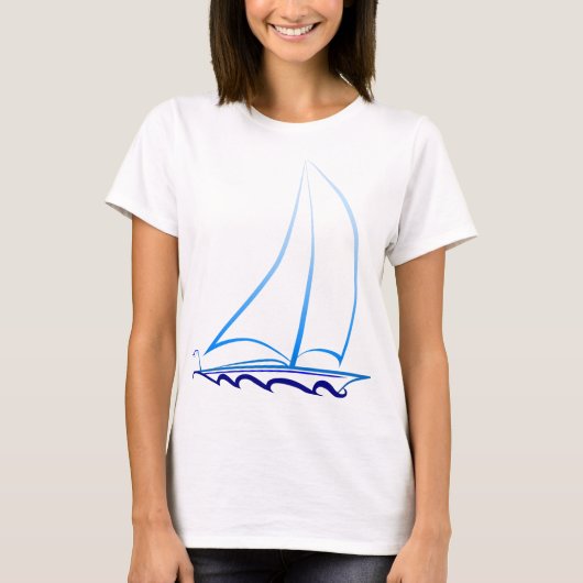 Zeilboot T-shirt (Voorkant)