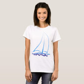 Zeilboot T-shirt (Voorkant volledig)