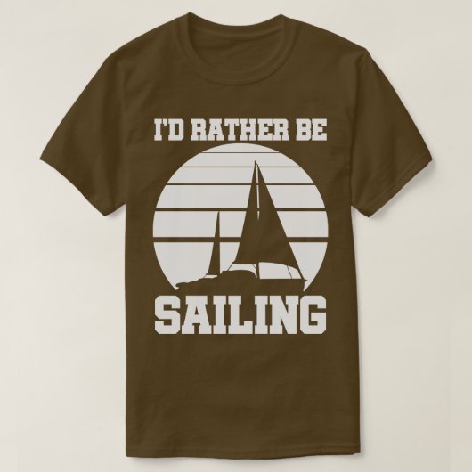 Zeilboot T-shirt (Design voorkant)