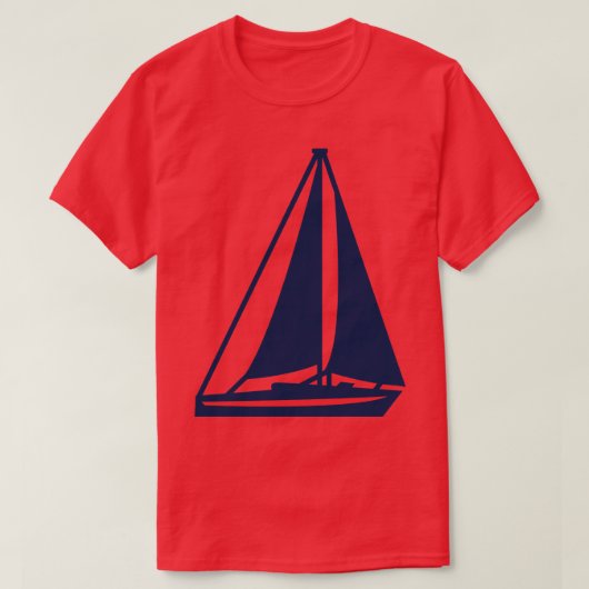 Zeilboot T-shirt (Design voorkant)
