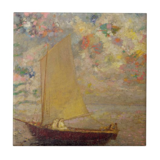 Zeilboot Tegeltje (Voorkant)