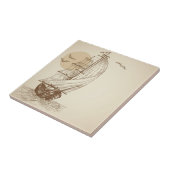  zeilboot tegeltje (Zijkant)