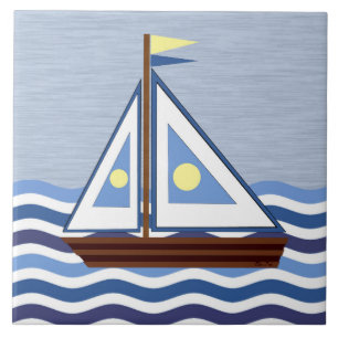 Zeilboot Tegeltje