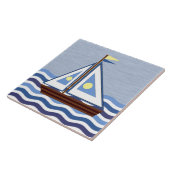 Zeilboot Tegeltje (Zijkant)
