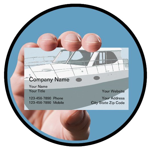 Zeilboot Thema Visitekaartjes