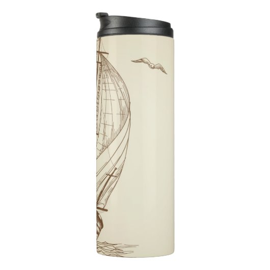  zeilboot thermosbeker (Geroteerd rechts)