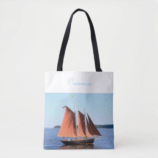 zeilboot tote bag (Voorkant)