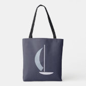Zeilboot Tote Bag (Achterkant)
