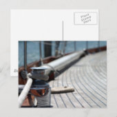 zeilboot touw briefkaart (Voorkant / Achterkant)