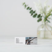 zeilboot touw mini visitekaartje (Staand voorkant)