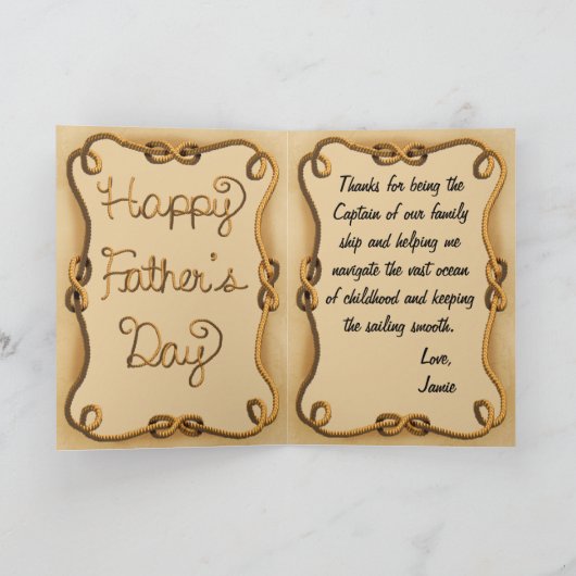 zeilboot-Vaderdag-Wenskaart Kaart