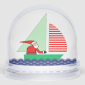 Zeilboot vakantie cadeau sneeuwbol (Voorkant)