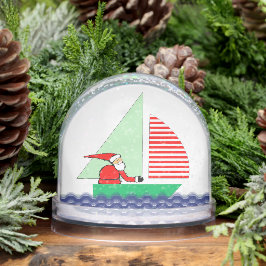 Zeilboot vakantie cadeau sneeuwbol