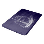 Zeilboot van de BathmatBlue-zeilboot Badmat (Gekanteld)