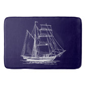 Zeilboot van de BathmatBlue-zeilboot Badmat (Voorkant)