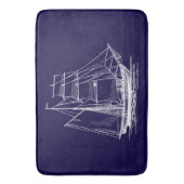 Zeilboot van de BathmatBlue-zeilboot Badmat (Voorkant Verticaal)