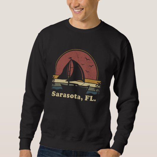  zeilboot van Florida Sarasota Trui (Voorkant)
