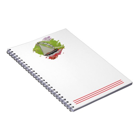 zeilboot-verfslag notitieboek (Rechterzijde)