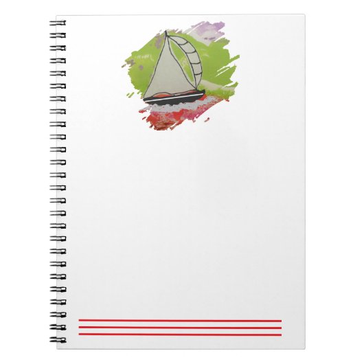 zeilboot-verfslag notitieboek (Voorkant)