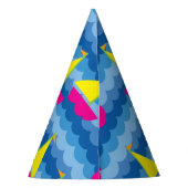 Zeilboot verjaardagsfeestje feesthoedjes (Achterkant)