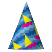 Zeilboot verjaardagsfeestje feesthoedjes (Links)