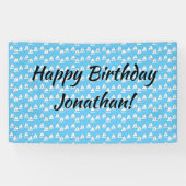 Zeilboot verjaardagsfeestje spandoek (Horizontaal)