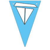 Zeilboot verjaardagsfeestje vlaggetjes (Tweede vlag)