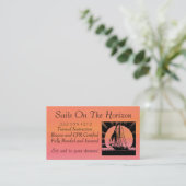 Zeilboot Verkooplessen Visitekaartje aanpasbaar (Staand voorkant)
