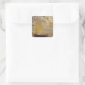 Zeilboot Vierkante Sticker (Tas)