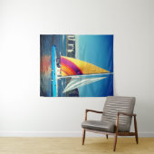 Zeilboot Wandkleed (In Situ (horizontaal))