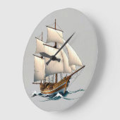 Zeilboot wandklok (Hoek)