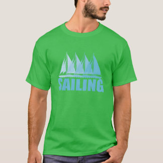 Zeilboot Watersporten Wind cadeau jongen T-shirt