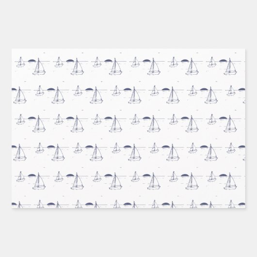 Zeilboot Wrapping Sheets - 3 vel (Voorkant 3)