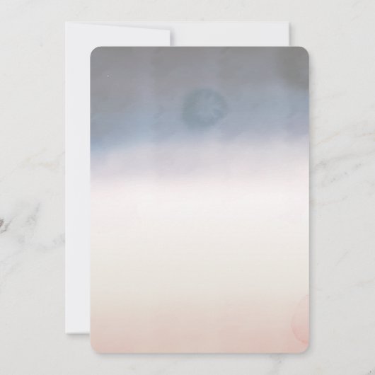 Zeilboot Zee sterren RSVP Kaart (Achterkant)