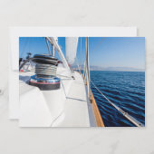 Zeilboot Zee Uitnodiging | Zeilfeestje (Voorkant)