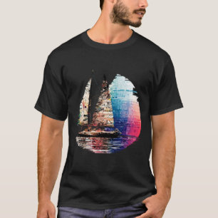Zeilboot Zee World Ocean Beauty Discovery Art T-shirt