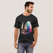 Zeilboot Zee World Ocean Beauty Discovery Art T-shirt (Voorkant volledig)