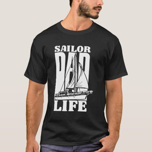 Zeilboot zeilboot kapitein zeilpap t-shirt (Voorkant)
